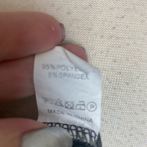 Sexy grey lace up twist cross over hi low long sleeve top size large - Picture 7 of 7